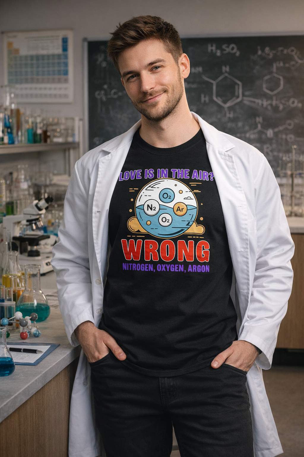 Nitrogen Oxygen Argon Air Joke Design